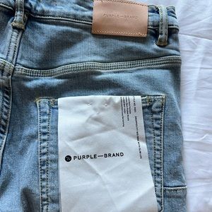 Purple brand distress jeans